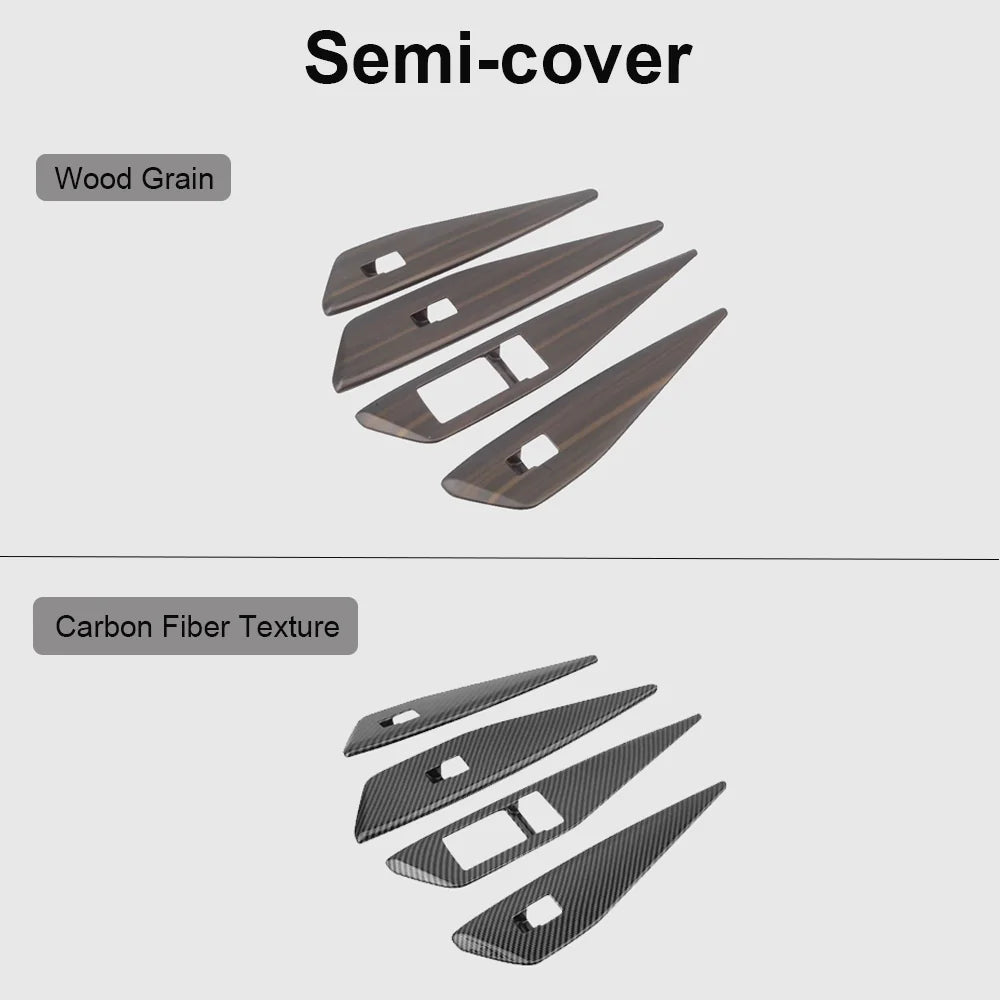 ABS Window Lift Panel Switch Cover Trim For VW ID.3 2024-2025(4Pcs) - Evooor