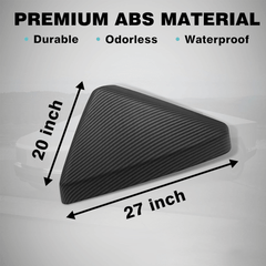 Rear View Mirror Covers (Carbon Fiber Pattern ABS) (1 Pair) for Cybertruck - Evooor