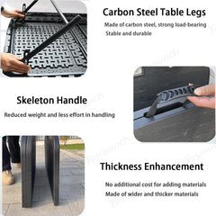 Upgraded Camping Folding Table Travel & Trunk Storage for Tesla Model Y Juniper 2025+ - Evooor