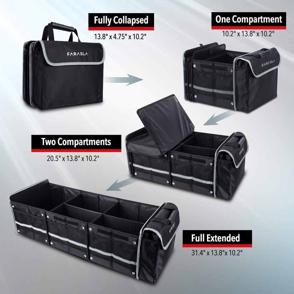 Spacious Waterproof Trunk Storage Organizer for Tesla Models S, X, 3, Y, and Cybertruck - Evooor