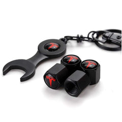 Anti-Theft Tire Stem Air Cap Cover For Tesla Model S/X/3/Y (2012-2023) - Evooor