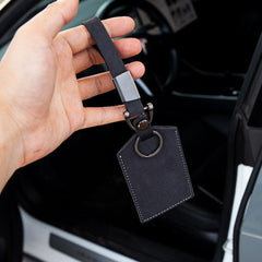 Model 3/Y Premium Leather Key Card Holder For Tesla (2017-2024) - Evooor