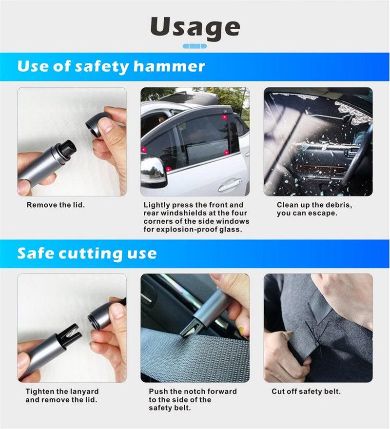 Tesla Model 3/Y/X/S Mini Emergency Car Hammer- Window Breaker - Evooor