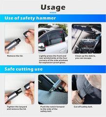 Tesla Model 3/Y/X/S Mini Emergency Car Hammer- Window Breaker - Evooor
