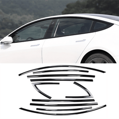 Model 3/Y Complete Chrome Delete Kit (10 Pcs) For Tesla(2017-2023) - Evooor
