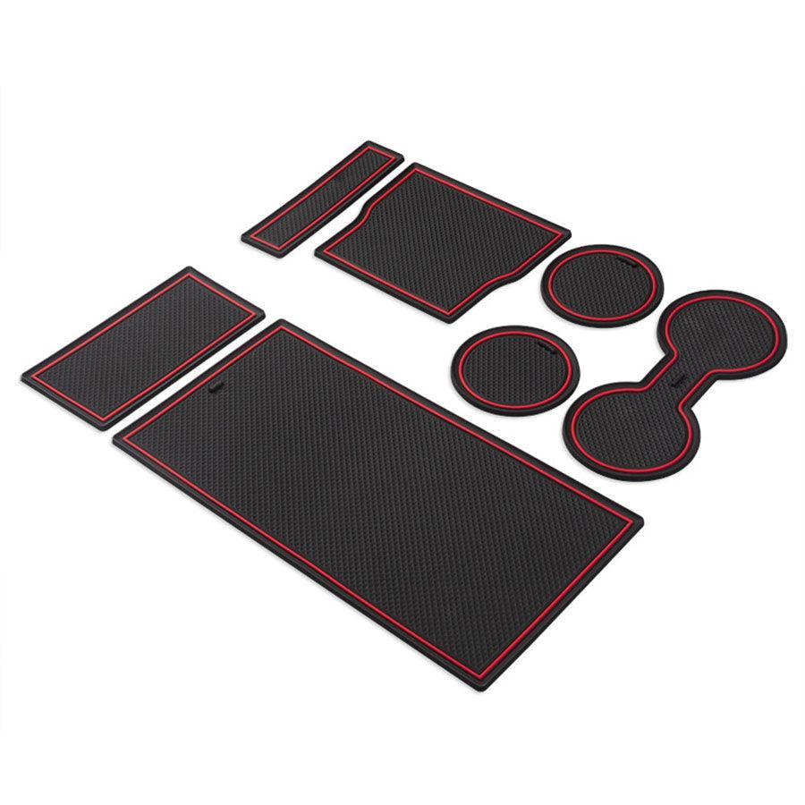 Model 3 Center Console & Cupholder Liner Kit Mat for Tesla(2017-2020) - Evooor