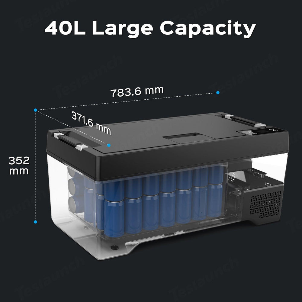 Portable Trunk Freezer for Tesla Model X - 40L Capacity, Ideal for 6-7 Seats, US Version - Evooor