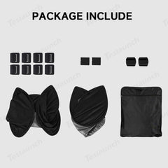 Alcantara Split Nano Ice Crystal Glass Roof Sunshade for Tesla Model Y Juniper 2025+ - Evooor