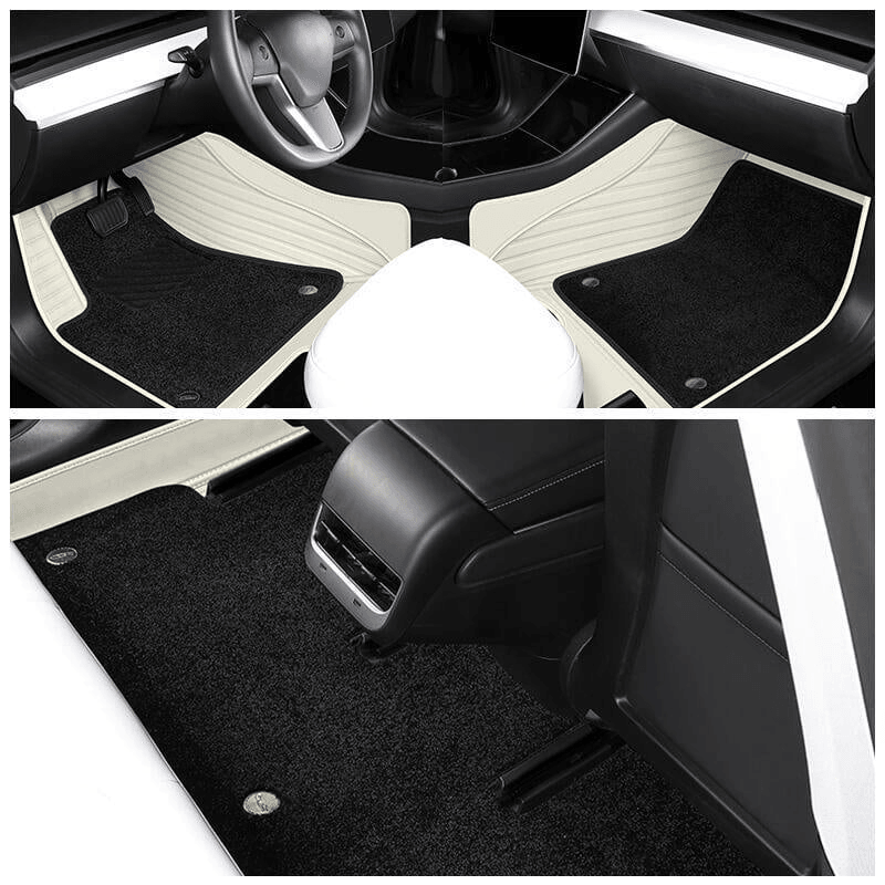 Double Layer With Blanket Floor Mat for Tesla Model Y Accessories (2020-2023) - Evooor