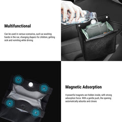 Durable LED Car Trash Can for Tesla Model 3/Y/X/S - Eco-Friendly Car Waste Bin - Evooor