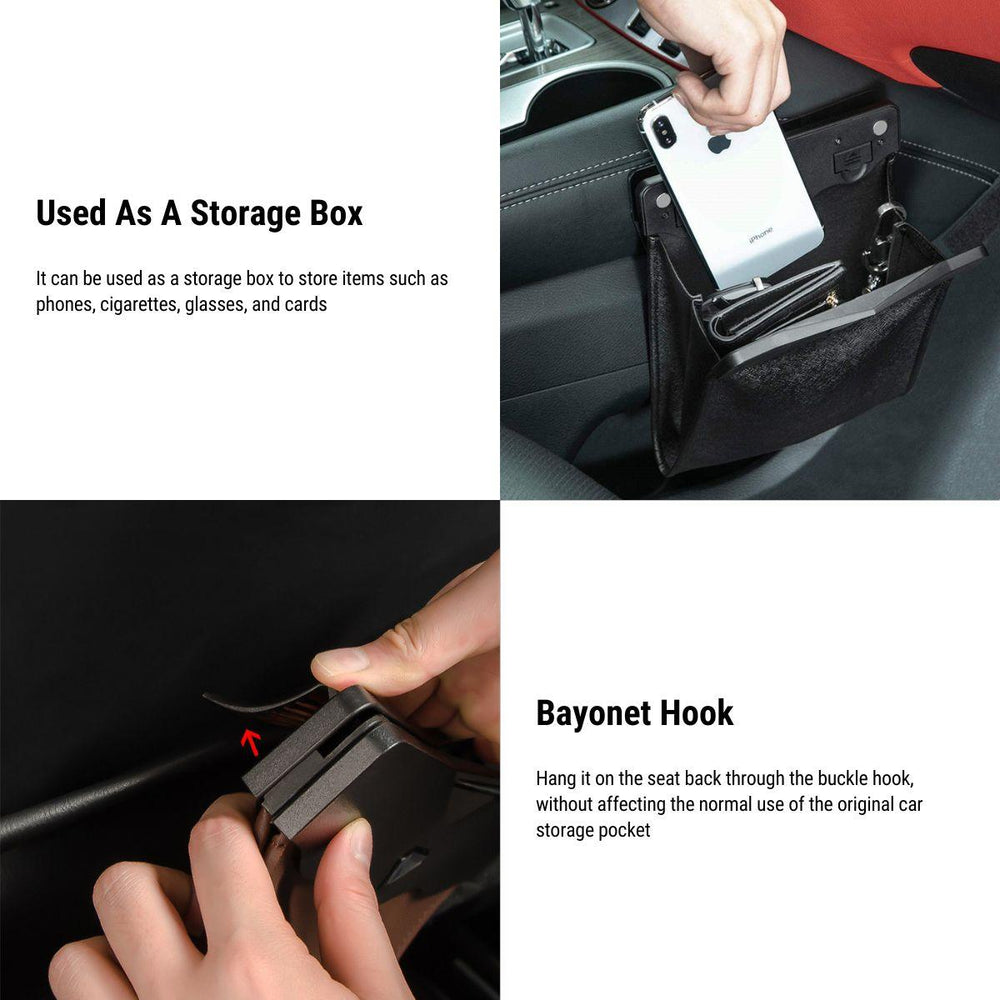 Durable LED Car Trash Can for Tesla Model 3/Y/X/S - Eco-Friendly Car Waste Bin - Evooor