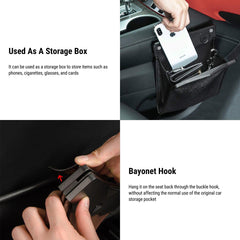 Durable LED Car Trash Can for Tesla Model 3/Y/X/S - Eco-Friendly Car Waste Bin - Evooor