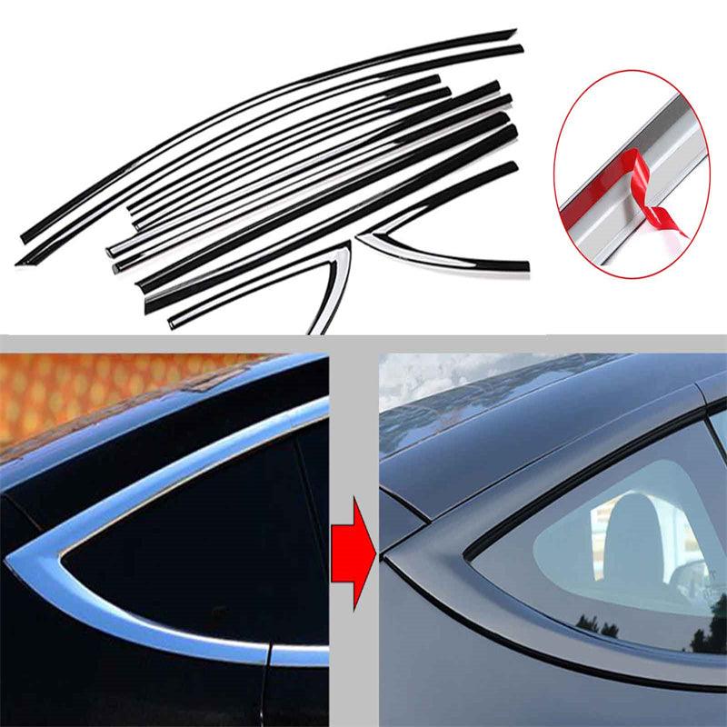 Model 3/Y Complete Chrome Delete Kit (10 Pcs) For Tesla(2017-2023) - Evooor
