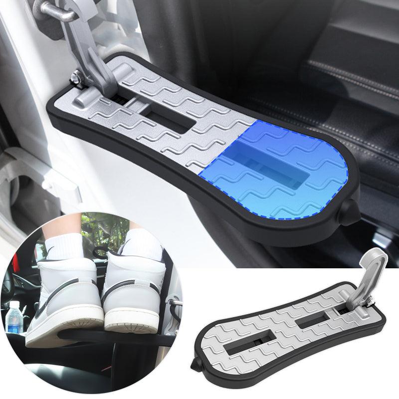 Tesla Model 3/Y/X/S Extended Car Door Step Foldable Car Roof Rack Step Universal Latch Hook Auxiliary Foot Pedal Aluminium Alloy Universal Fit - Evooor
