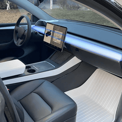 Model 3/Y Matte White Tesla Interior Upgrade Kit for Tesla - Evooor