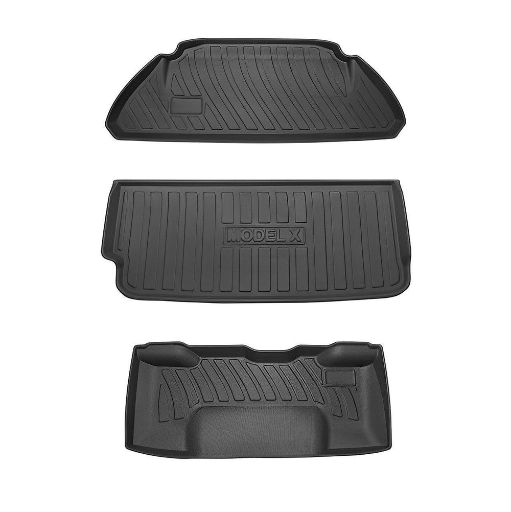 Tesla Model X Floor Mats Trunk Mat Cargo Liner for All Weather (2015-2020) - Evooor