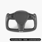 High-Quality Full Carbon Fiber Steering Wheel for Tesla Model 3 and Model Y - Enhanced Grip and Luxury Design - Evooor