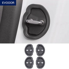 Tesla Model 3/Y Door Lock Latches Cover Fit Noise Reduction 4PCS - Evooor