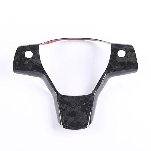 Premium Carbon Fiber Steering Wheel Cover for Tesla Model 3/Y - Deluxe Automotive Accessory for 2017-2023 Models - Evooor