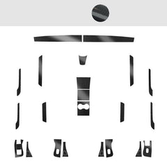 Premium Carbon Fiber Interior Trim Wrap Decal Set for Tesla Model 3 - Evooor