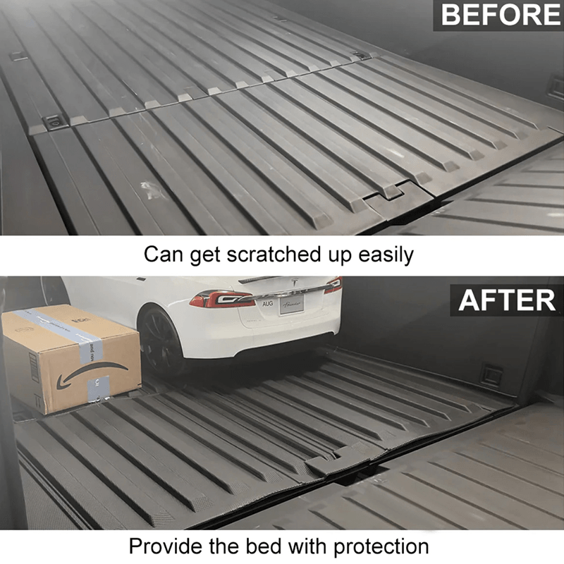 All Weather TPE Floor Mats Cargo Liners Set for Cybertruck - Evooor