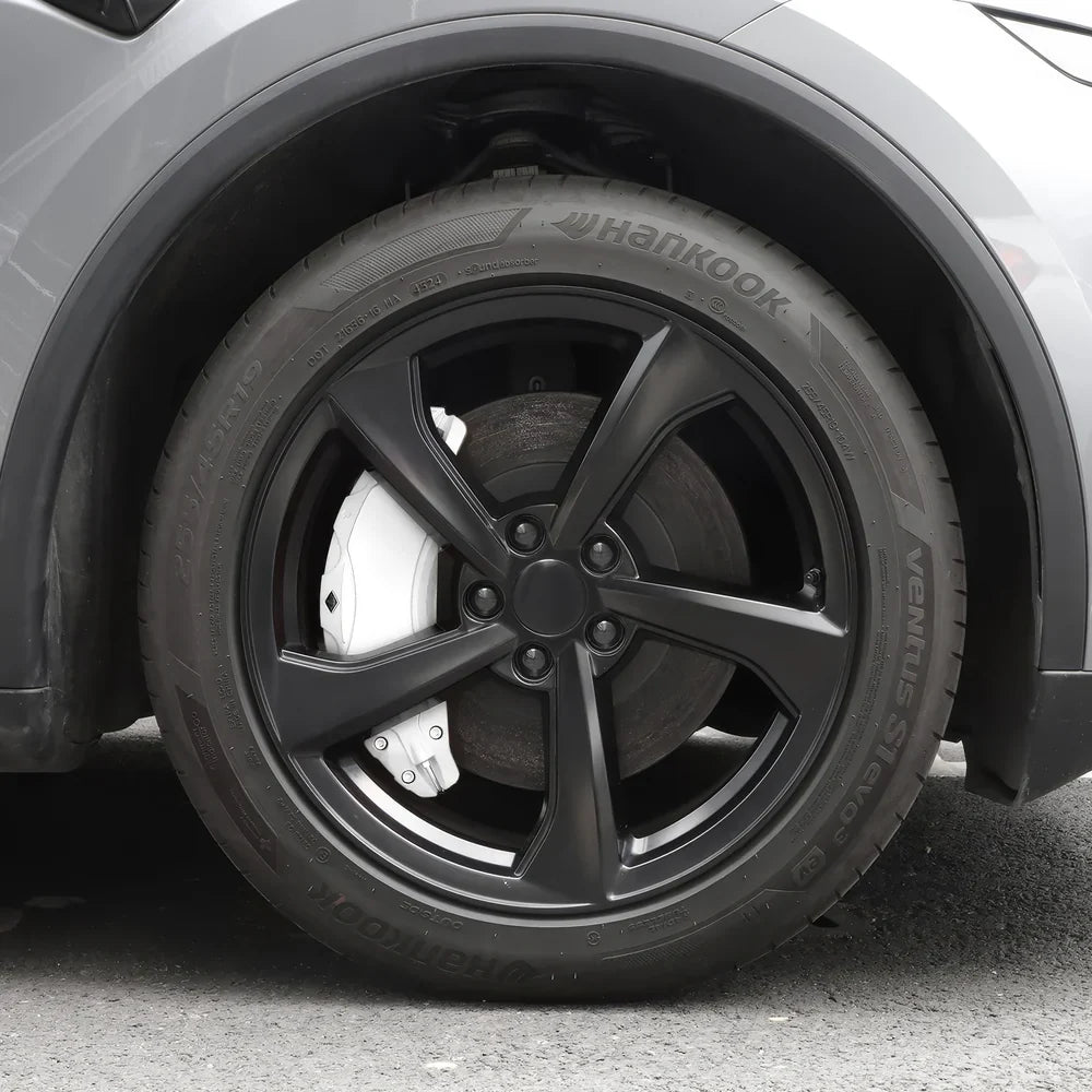 Set of 4 Red Brake Caliper Covers for Tesla Model Y - Enhanced Style for 2025+ Models - Evooor