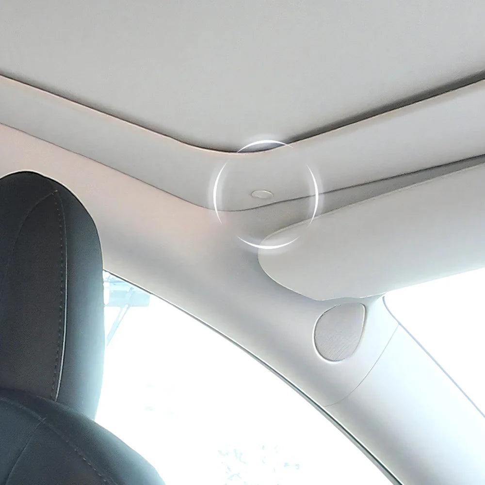 Sunshade Cover for Tesla Model 3/Y - Roll-Up Retractable Canopy with Fabric Design - Evooor