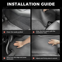 Center Console Side Kick Protectors – Leather Covers for Tesla Model Y Juniper 2025+ - Evooor