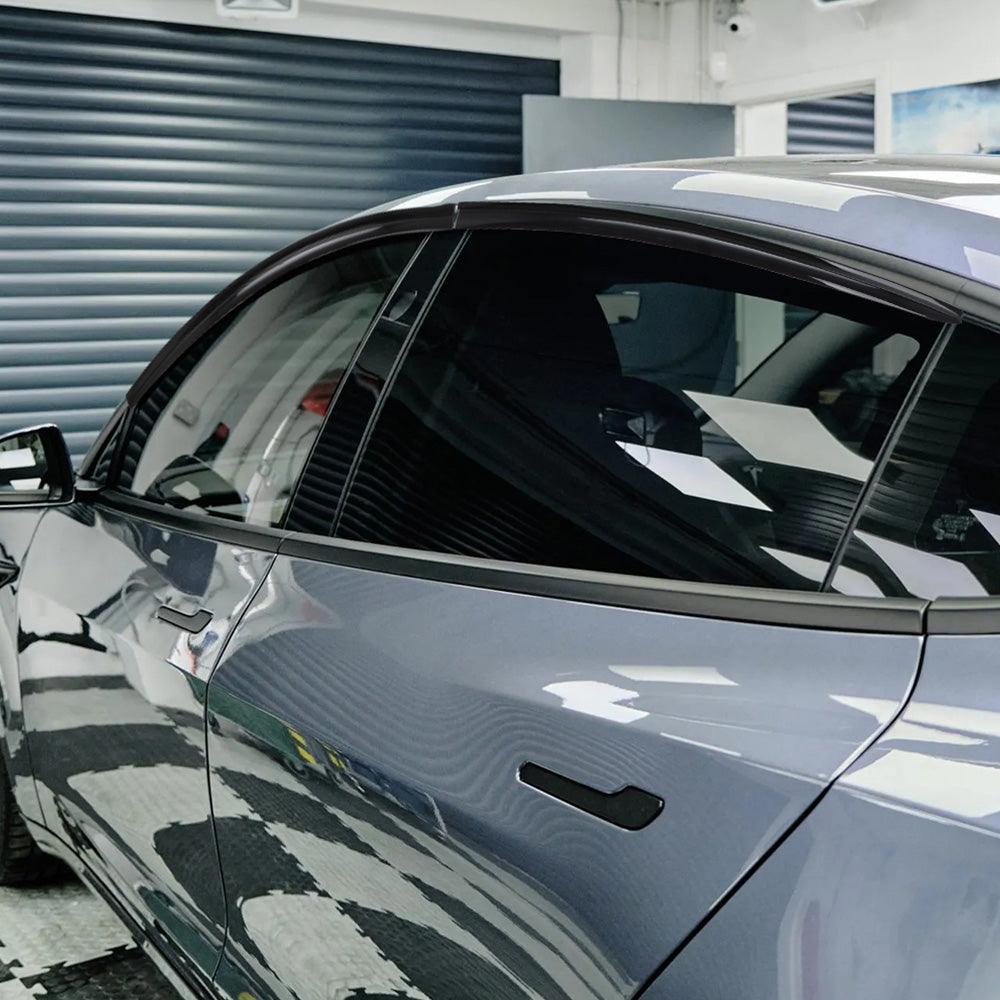 Tesla Model 3/Y Side Window Rain Guards - Set of 4 Weather Deflectors - Evooor