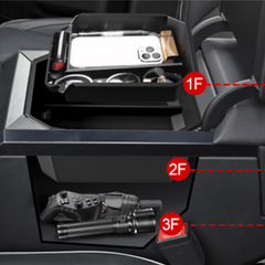 Double-layer Center Console Storage Tray Organizer Box for Tesla Cybertruck (2-pack) - Evooor