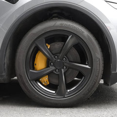 Set of 4 Red Brake Caliper Covers for Tesla Model Y - Enhanced Style for 2025+ Models - Evooor