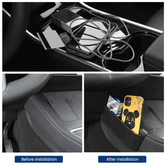 Model Y Center Console Side Organizer Storage Box (1 Pair)for Tesla (2021-2023) - Evooor