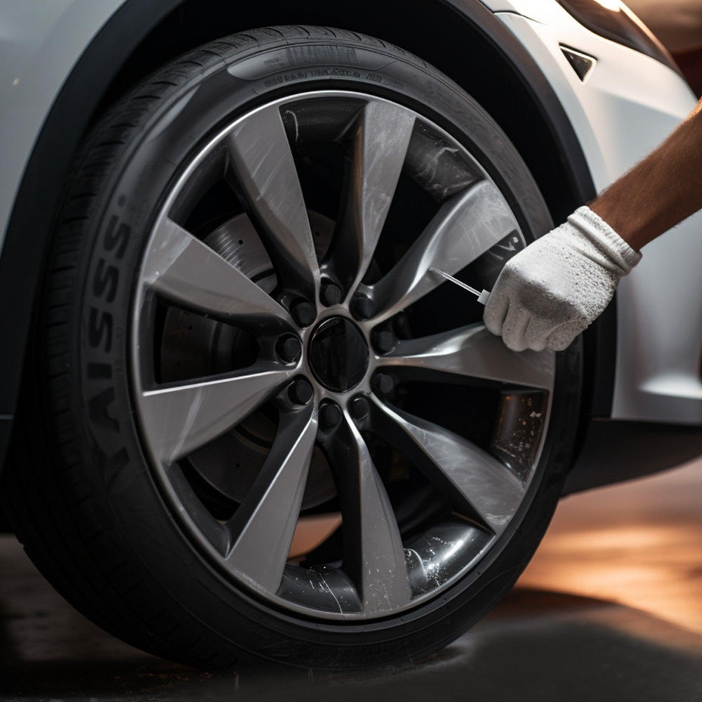 Tesla Model S Wheel Rims Touch Up Paint - DIY Curb Rash Repair with Color-matched Touch Up Paint - Evooor