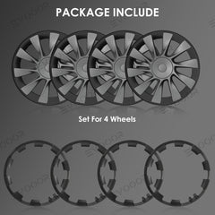 Model Y All-in-one Rim Protector for Tesla MY 20'' Induction Wheels 21'' Uberturbine Wheels - Evooor