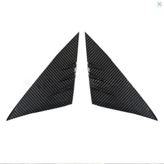Highland Tesla Model 3 2024+ Carbon Fiber A-Pillar Triangle Spoiler Covers - Set of 2 - Evooor