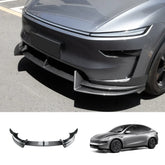 Front Bumper Spoiler Lip Guard for Tesla Model Y - Sporty Design for Enhanced Style and Protection - Evooor