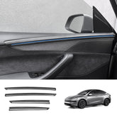 Luxury Juniper 2025+ Tesla Model Y Interior Door Panel Trim Cover Set - 4 Pieces, ABS Material - Evooor