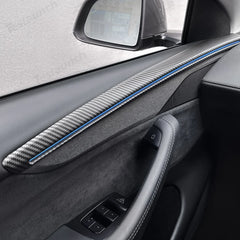 Luxury Juniper 2025+ Tesla Model Y Interior Door Panel Trim Cover Set - 4 Pieces, ABS Material - Evooor