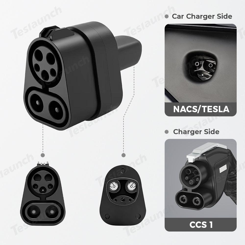 Tesla Model 3/Y/S/X CCS1 to Tesla Charger Adapter for Fast Charging - Evooor
