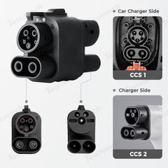 CCS2 Vehicle Charger to CCS1 EV Adapter for Fast Charging - Evooor