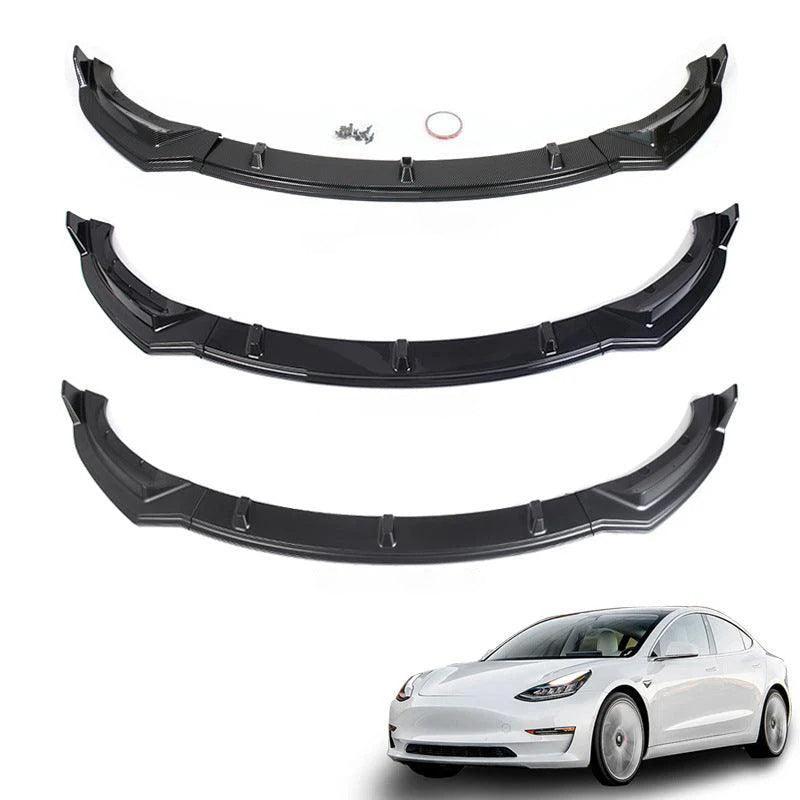 Model 3 Front Bumper Lip Kit For Tesla (2017-2023) - Evooor