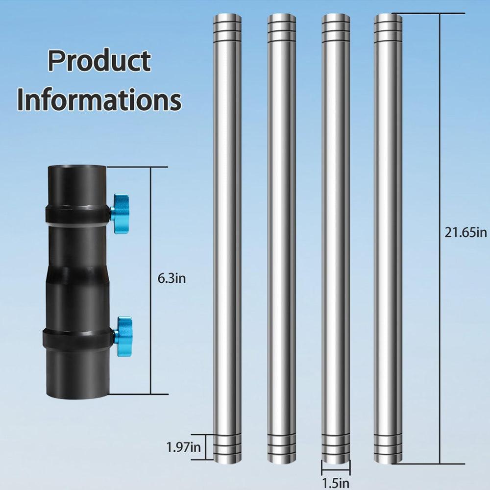 7FT Ground Pole RV Mount Kit with Adapter for Starlink Gen 2 Dish - Evooor