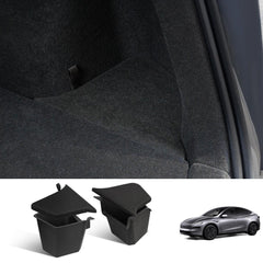 TPE Rear Trunk Side Storage Box for Tesla Model Y Juniper 2025+ (2 Pcs) - Evooor