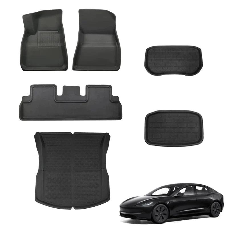 2024 Tesla Model 3 Highland All Weather Floor Mats - Evooor