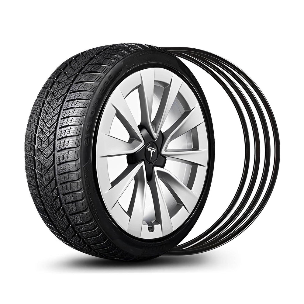 Model Y/3/S/X Wheel Rim Protectors Guard Alloy Wheel from Curb Rash (Set of 4 Rim Protectors) for Tesla(2012-2023) - Evooor