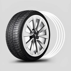 Model Y/3/S/X Wheel Rim Protectors Guard Alloy Wheel from Curb Rash (Set of 4 Rim Protectors) for Tesla(2012-2023) - Evooor