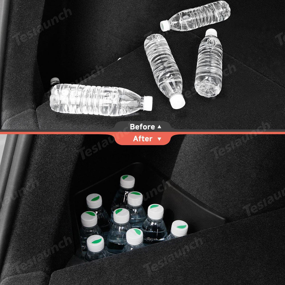 TPE Rear Trunk Side Storage Box for Tesla Model Y Juniper 2025+ (2 Pcs) - Evooor