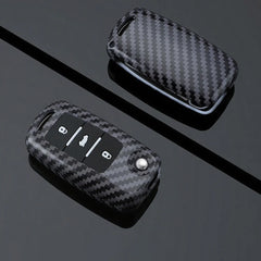 ABS Carbon Fiber Texture Car Key Case Cover For VW ID.3 2025 - Evooor