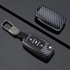 ABS Carbon Fiber Texture Car Key Case Cover For VW ID.3 2025 - Evooor
