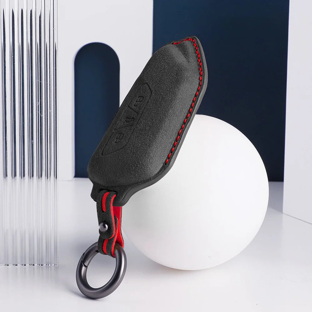 Alcantara Car Remote Key Case Cover For VW ID.3 2025 - Evooor